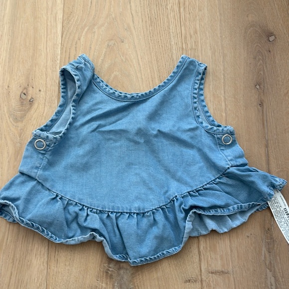 Zara kids denim crop top - Picture 1 of 2